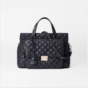 MZ Wallace Black CROSBY LOCK SATCHEL - LIKE NEW